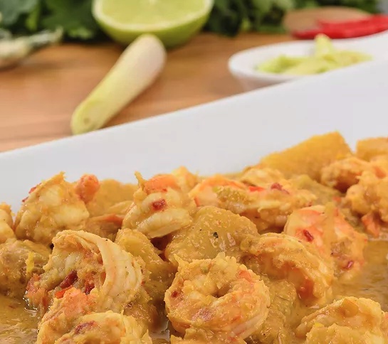 Curry de crevettes